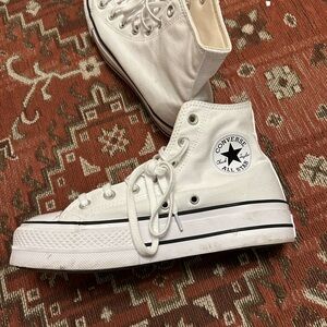 Converse White High-Top Sneakers